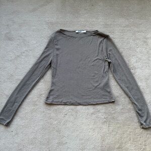 Na-Kd semi sheer long sleeve